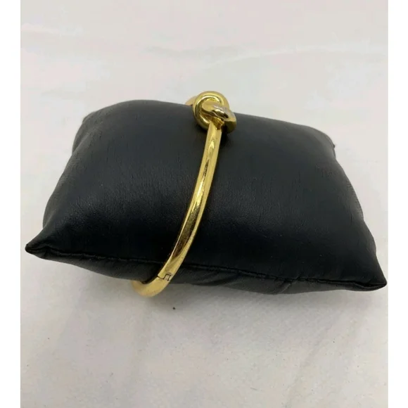 Kate Spade New York Goldtone Knot Bangle Bracelet EUC - Picture 2 of 4